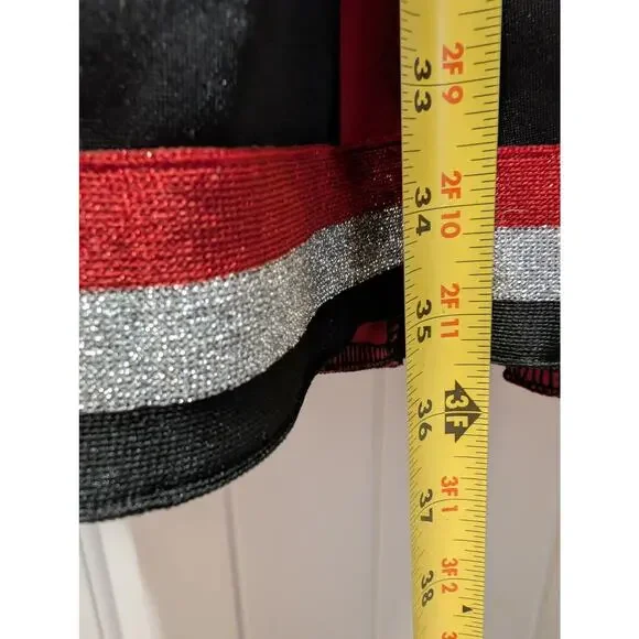 Spirit Halloween Adult Cheerleader Costume Size XL Black Red - Picture 9 of 10